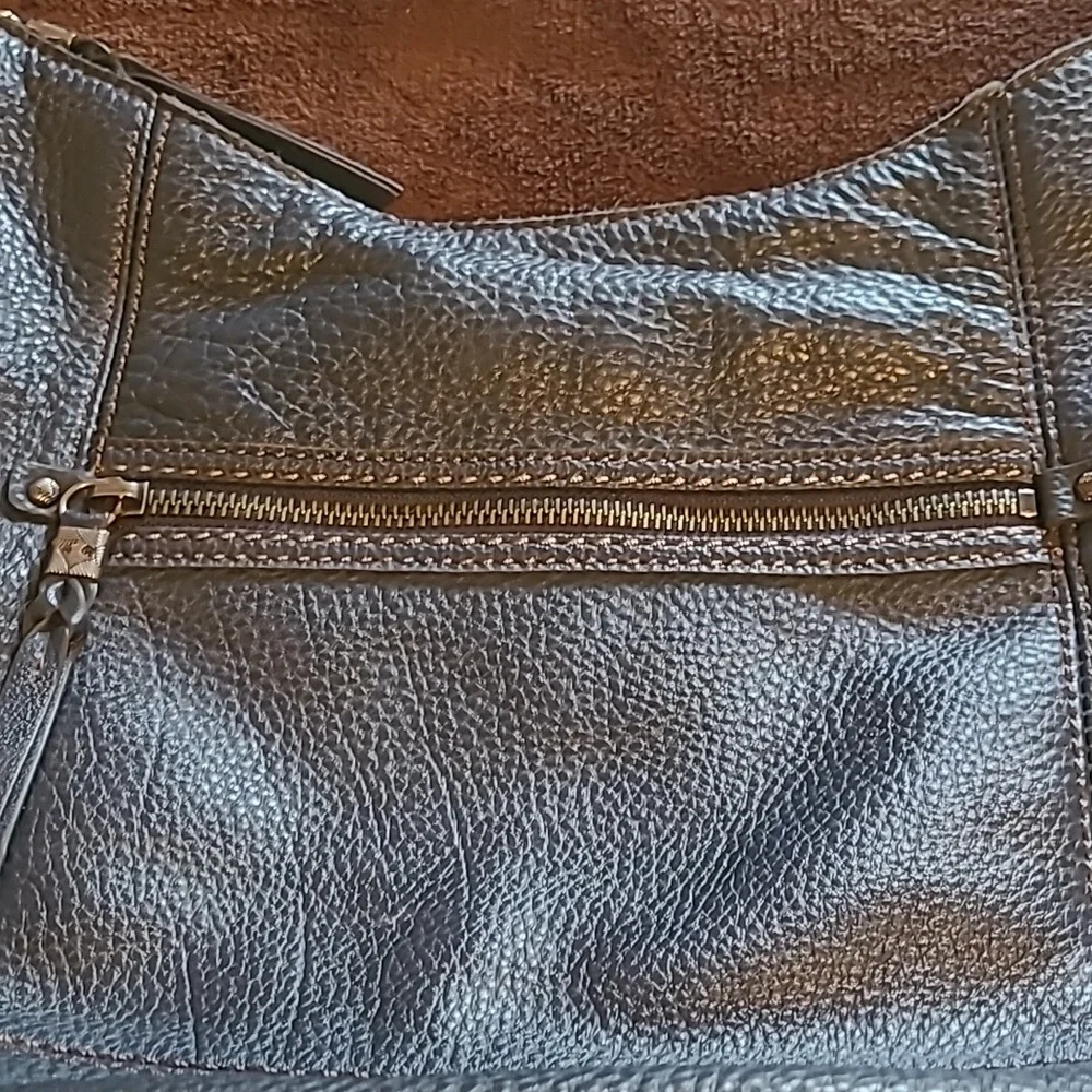 The SAK Sequoia Hobo soft Butter Cream Blue leather Shoulder Bag - Picture 7 of 16